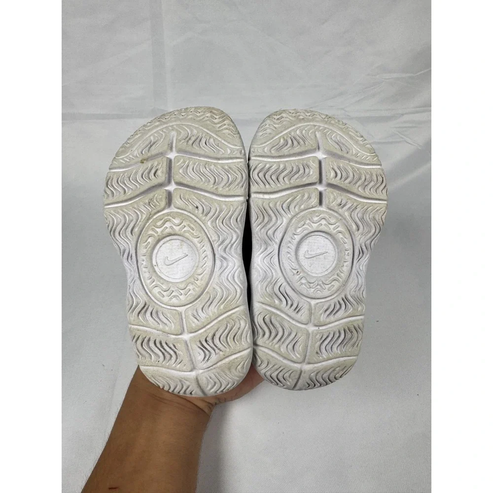 Nike Flex Runner 3 FN1478-005 Toddler 5C Shoes Black White Mesh Slip On Sneakers